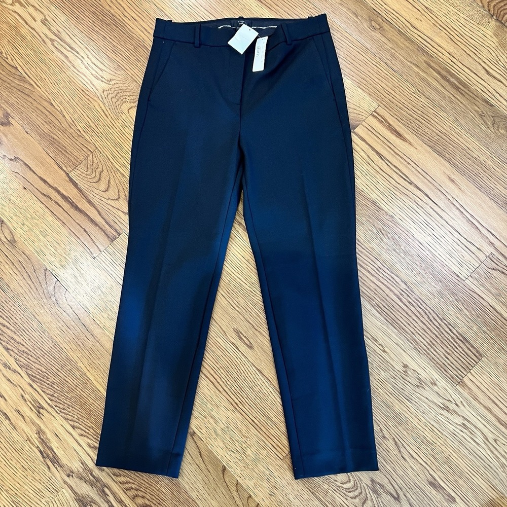 J. Crew 365 High Rise Cameron Four-Season Stretch Pants Black Size 10 H6573